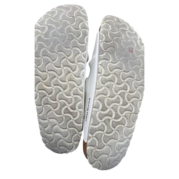 Birkenstock Arizona White Leather Double Strap Sandals EU 39 Narrow Fit - Picture 8 of 10